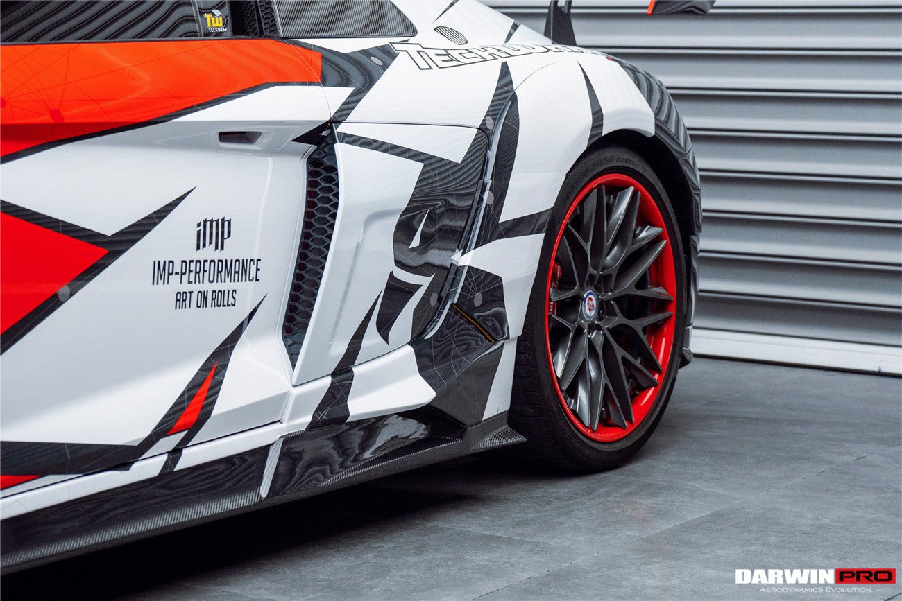 2016 - 2018 Audi R8 Coupe/Spyder iMPII Carbon Fiber Side Skirts Add on